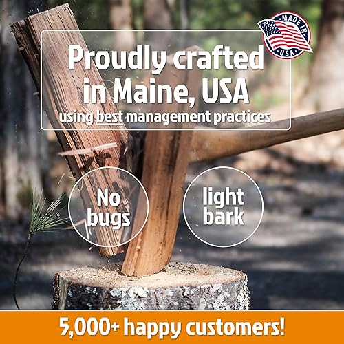 Miniatura 4 de Horno de pizza de arce azucarado de 5 pulgadas - 14 libras  1000 cuin Madera de cocción seca al horno prémium para Ooni, Solo, Bertello (arce