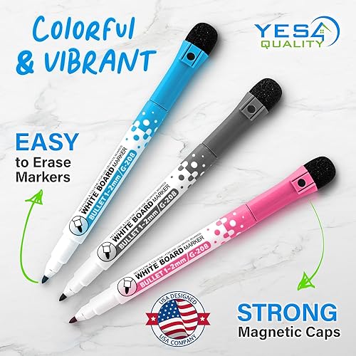 Miniatura 7 de Yes4Quality- Calendario magnético acrílico para refrigerador (16 x 12 pulgadas), juego de 2 hojas transparentes de borrado en seco para refrigerador