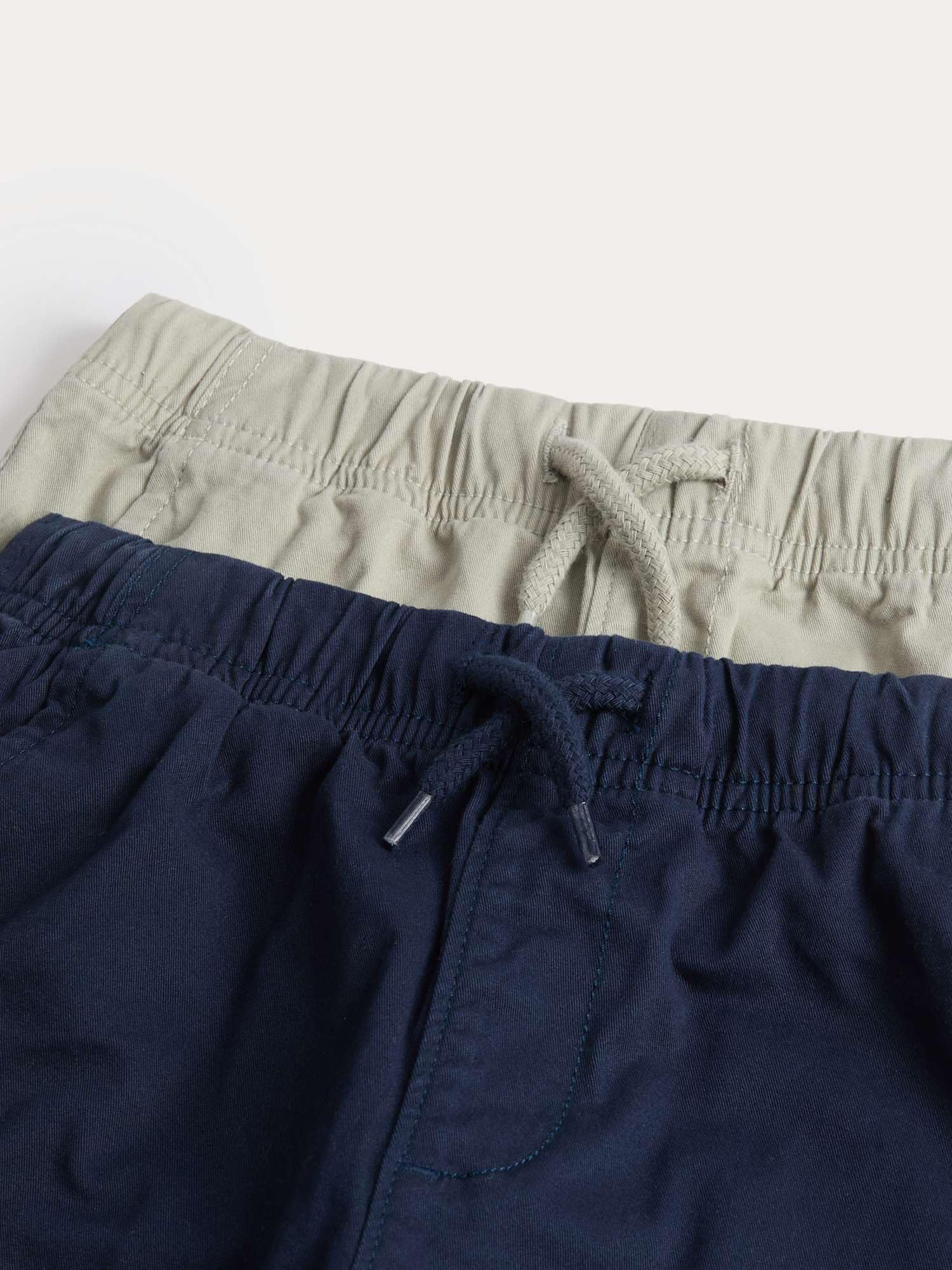 Marks & Spencer Pantalons Enfant Lot de 2 Riches en Coton, Coupe Standard, Taille à Cordon, avec Stretch