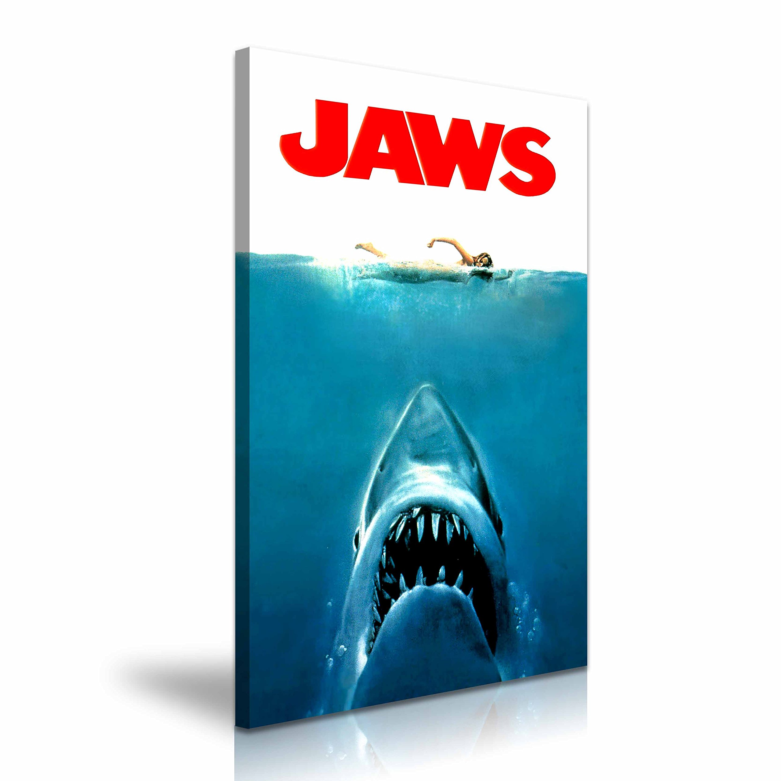 Jaws Movie Canvas Wall Art Picture Print 50x76cm