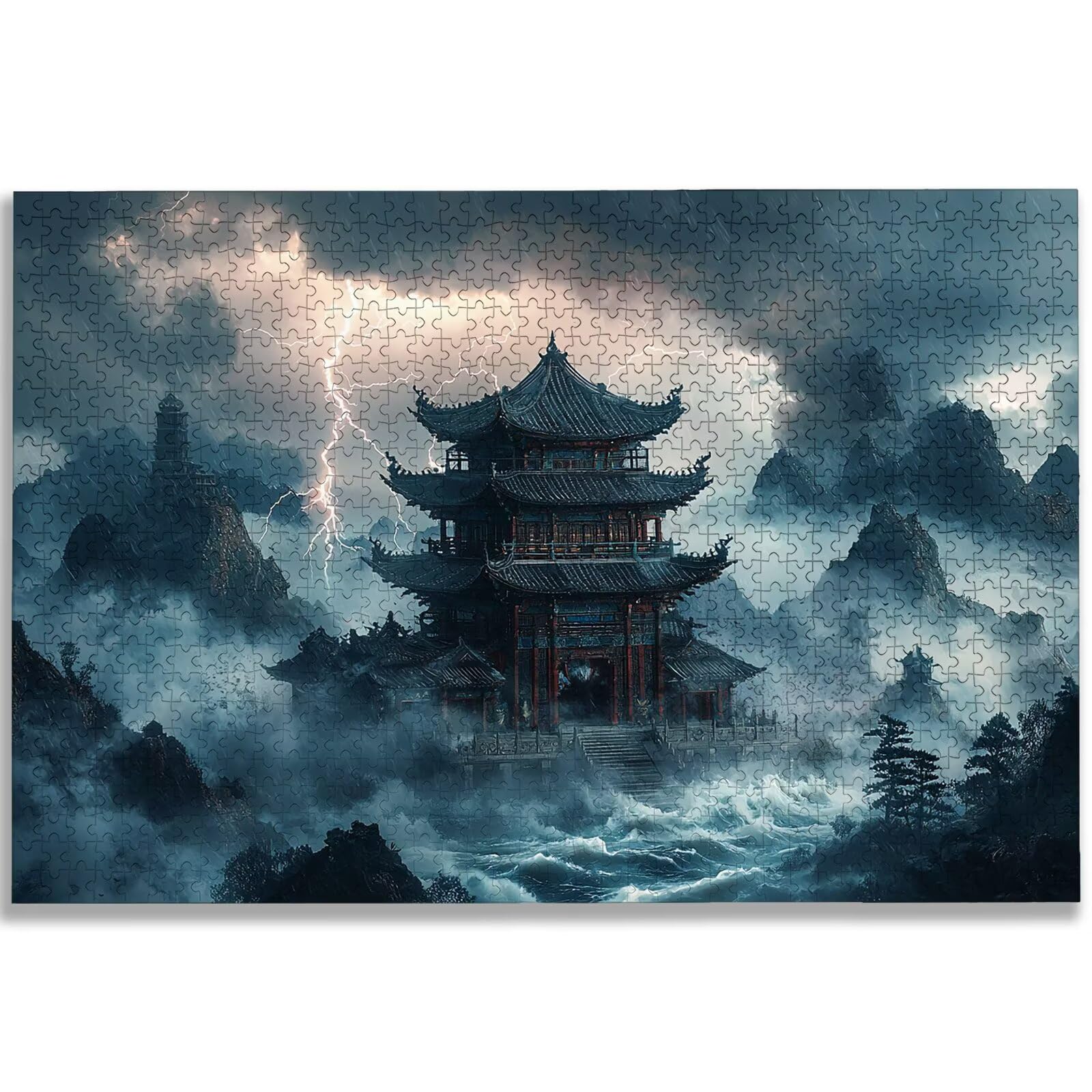 Puzzle 2000 Piezas, Puzzle Mundo Maravilloso con Caja para Adultos, DIY Paisaje Rompecabezas Madera para Adultos, 2000 Piezas Rompecabezas Desafiante, para Decoracion Hogar, Regalo Mujer/Hombre, -2636
