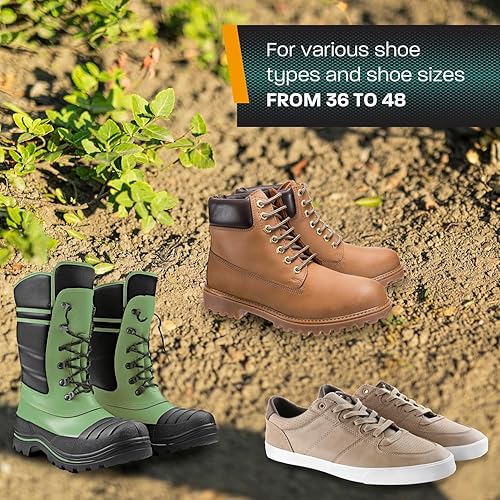 Miniatura 7 de Zapatos aireadores de césped, afloja los zapatos de tierra para césped, herramienta aireadora de césped para jardín, sandalias de aireación manual