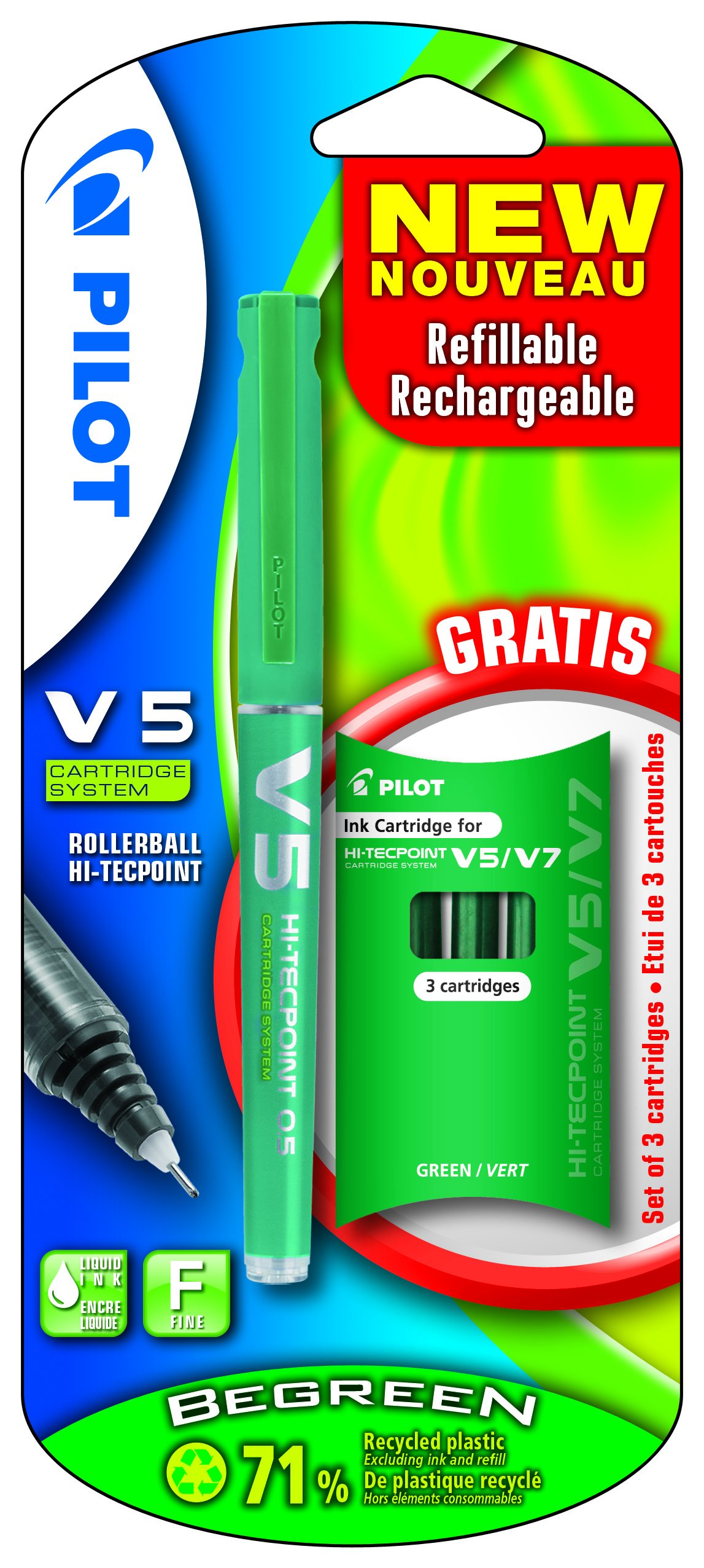 Pen Ink Cartridge V5 Refill Pilot V5 Cartridge System Liquid Ink