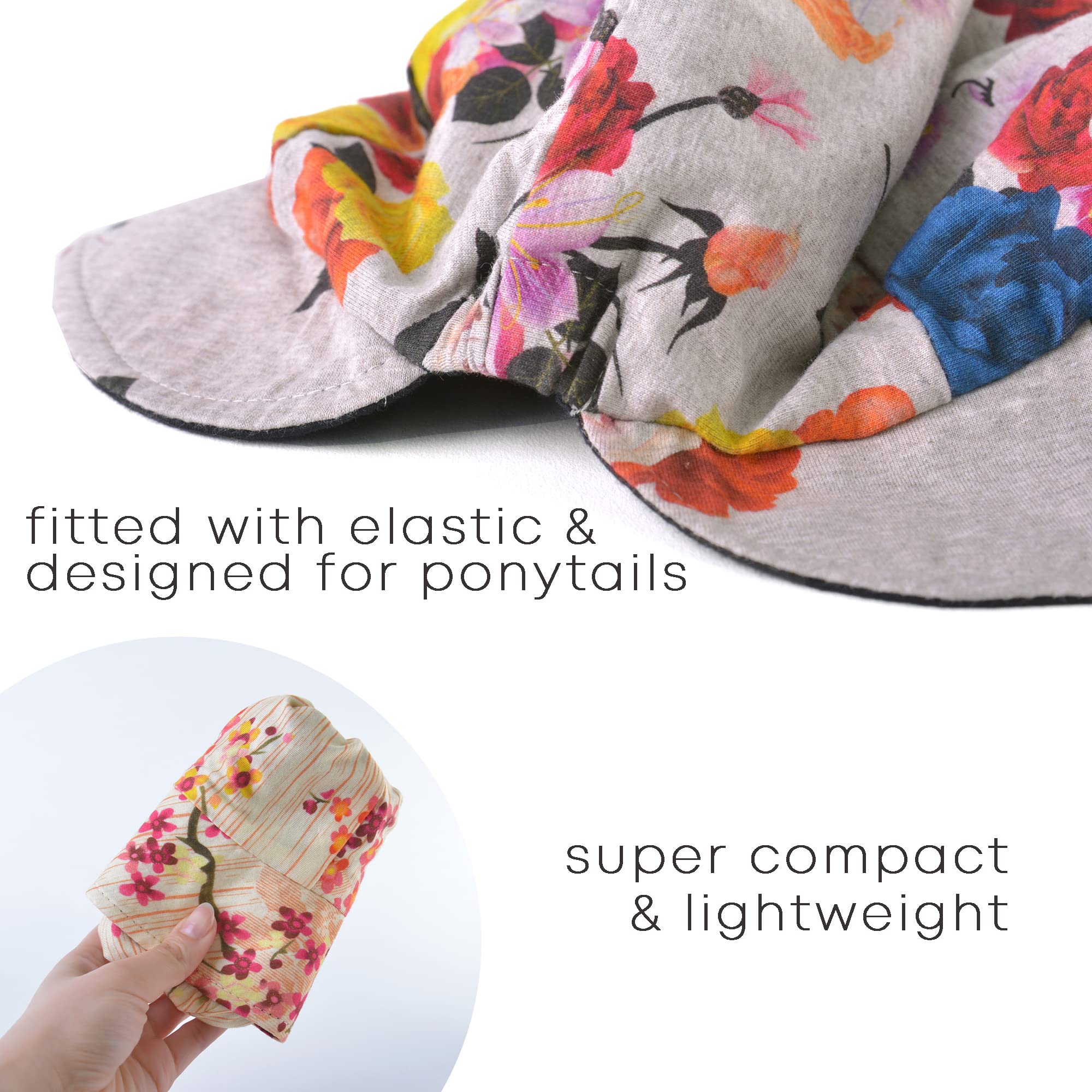 CHARM Cappello Tesa Larga da Sole Donna A Secchiello, Copricapo Chemioterapia Donna Pieghevole, Berretto Cotone Organico Estivo