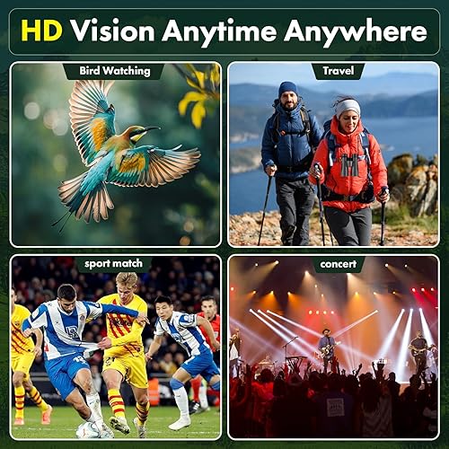 Miniatura 7 de Aurosports Prismáticos impermeables de 15 x 52 pulgadas para adultos, visión grande, binoculares de alta potencia con relleno de nitrógeno IPX7