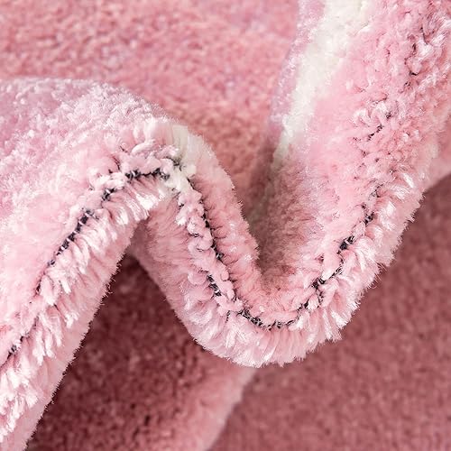 Miniatura 7 de Unique Loom - Alfombra con diseño geométrico, colección Trellis Frieze (3 x 5 pies, ovalada, rosado claromarfil)