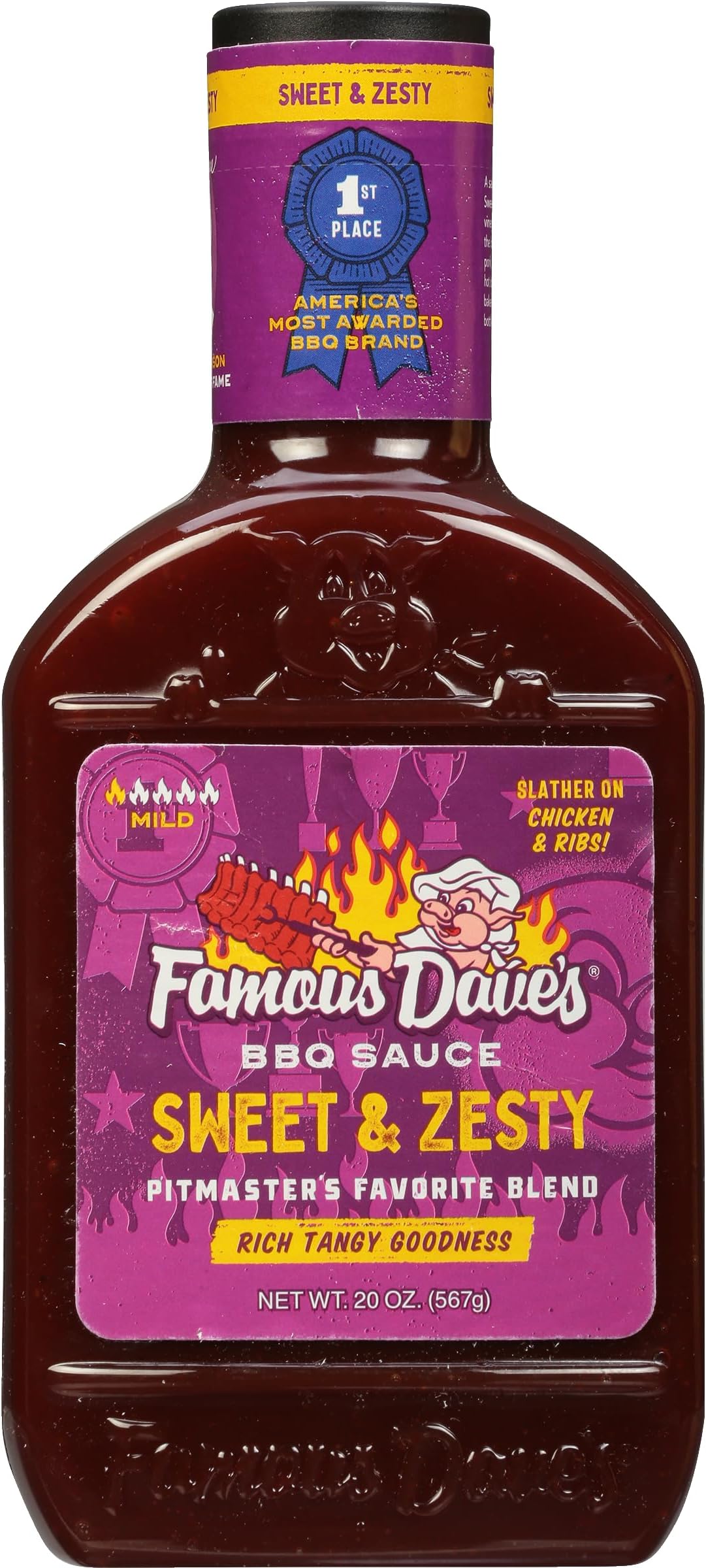 1 pck, Sweet & Zesty BBQ Sauce (20 oz.)