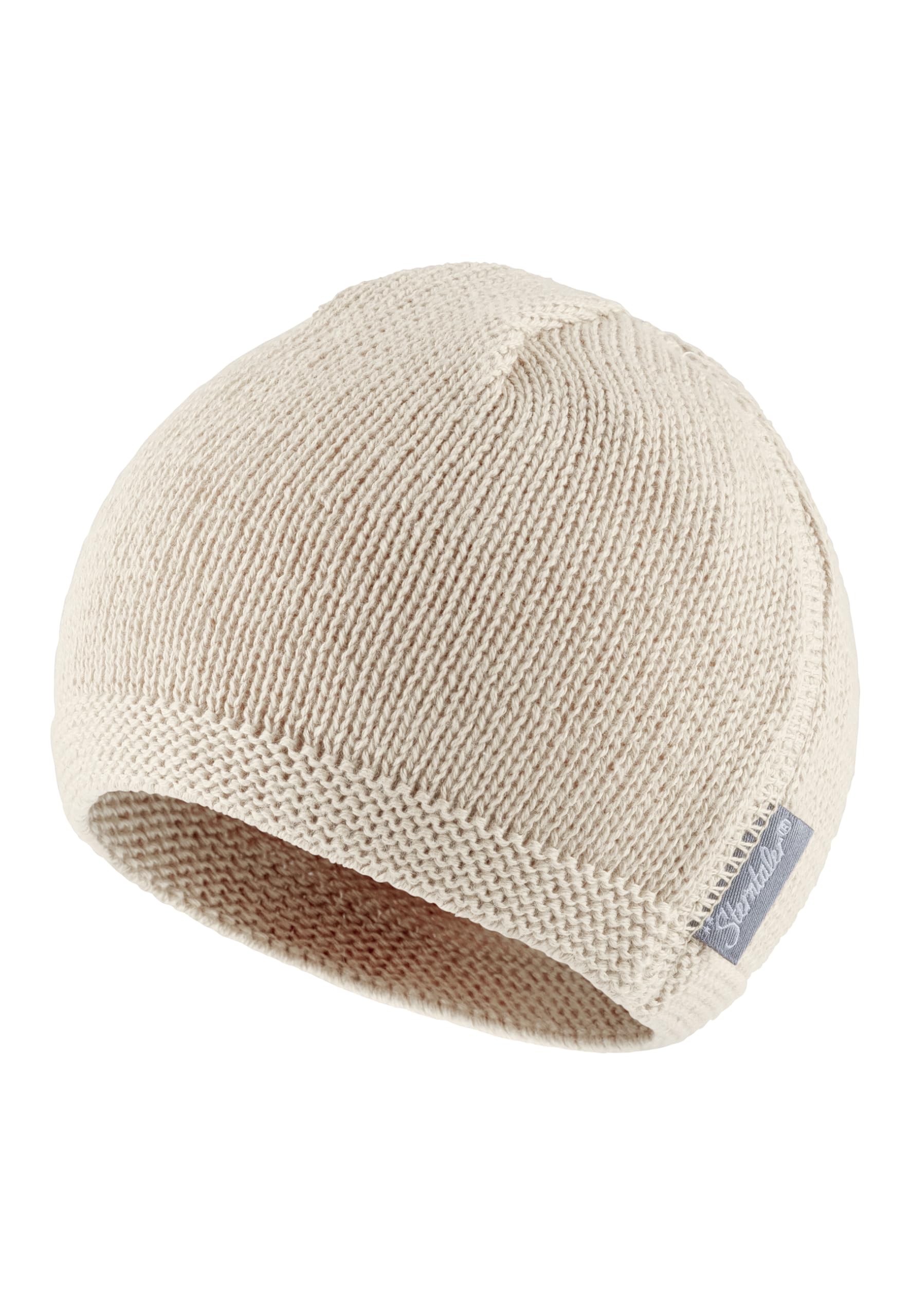 Sterntaler OCS Strickmütze - Klassische Babymütze aus Baumwollgarn (Bio) - Unisex Übergangsmütze ab Geburt - Basic Kopfbedeckung - Beanie Mütze einfarbig