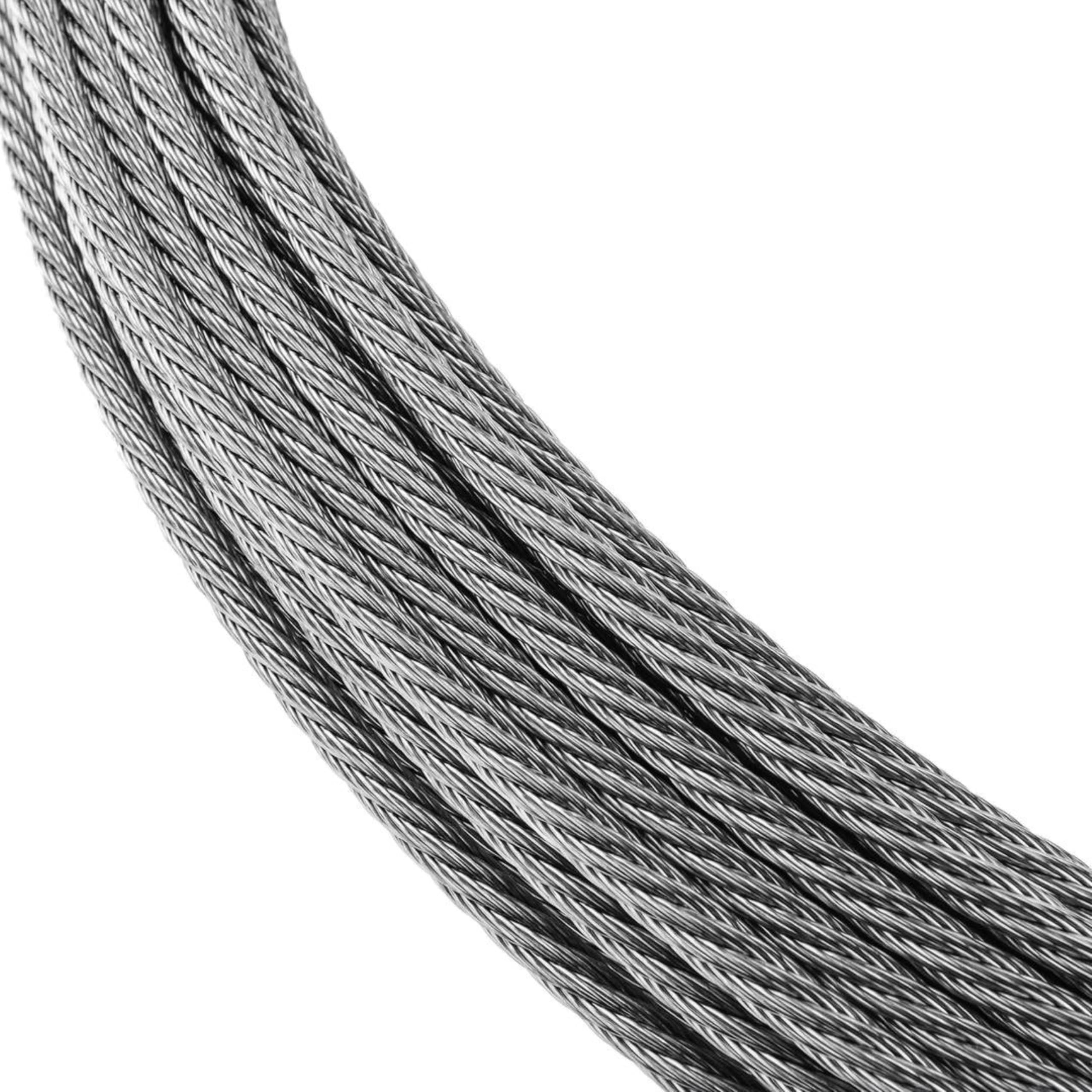 Fune In Acciaio Inox 49 Fili, Alta Resistenza Per Utilizzi Industriali e Domestici Disponibile In Diversi Diametri e Metri (Ø 4 mm. 10 mt.)