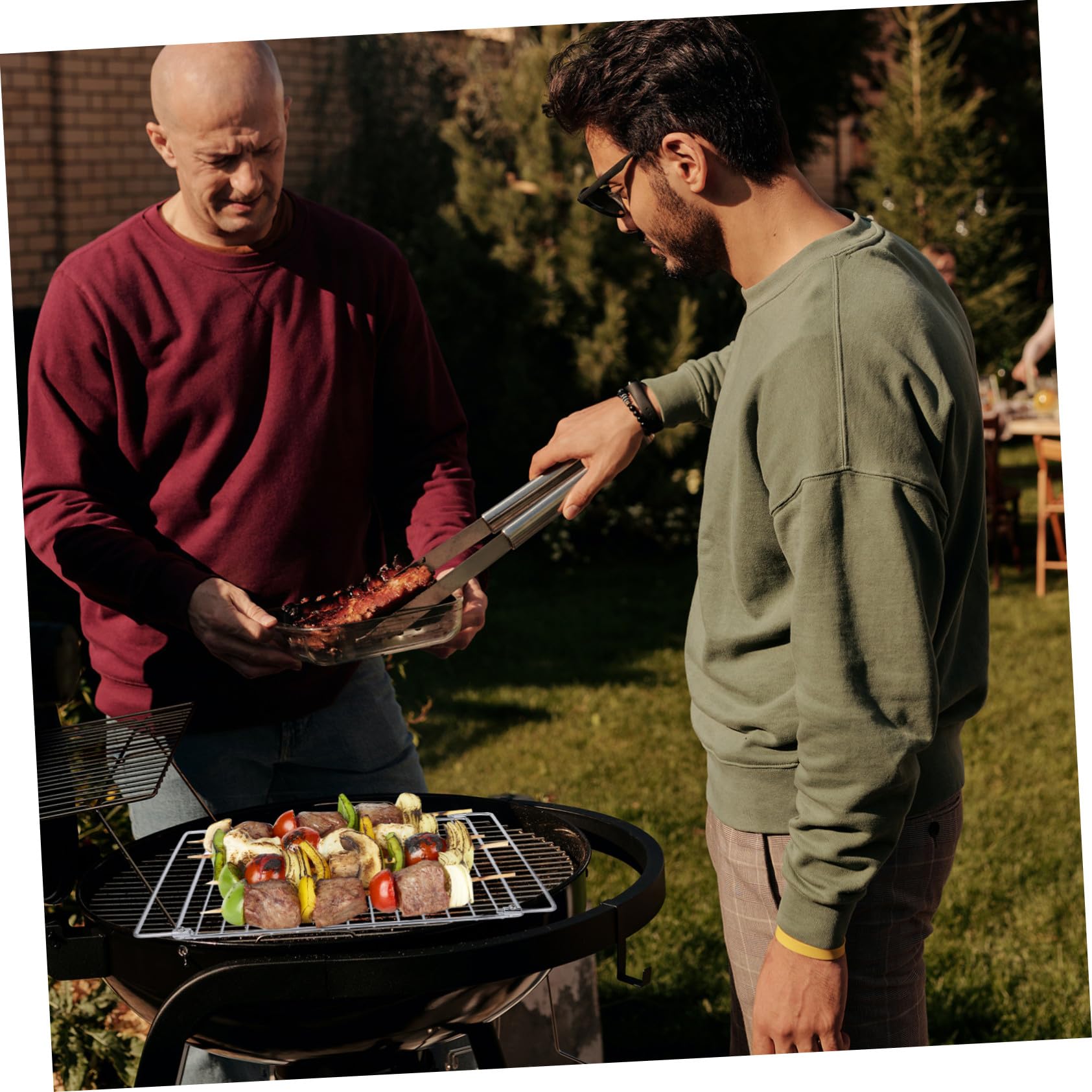 Barbecue in per Elettrico e Grill Esterno Rete Resistente e Antideformazione per e Barbecue