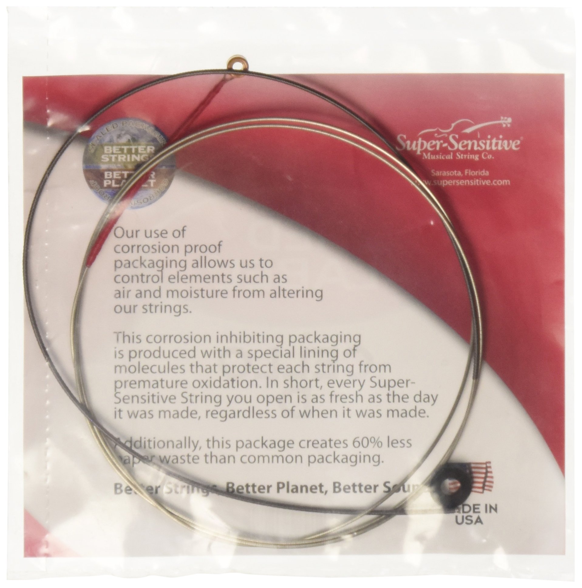 Super Sensitive Red Label 6127 Cello D String, 4/4, Multicolor - Image 2