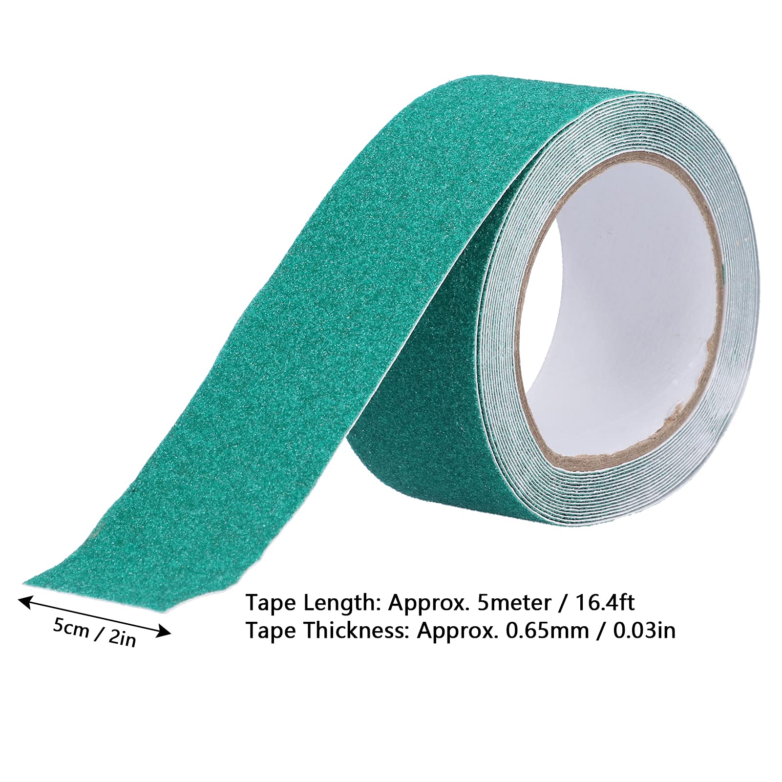 NDNCZDHC Anti Slip Tape for Stairs, 2inx16ft Stair treads Non Slip, Water Proof Grip Tape for Outdoor/Indoor, Anti Slip Stair Strips for Stairs, Steps (Green)