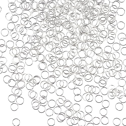 Anillos de salto abiertos de 0.236 pulgadas para hacer gargantilla, collares, pulseras, plata, 1000 unidades disponible en Yaxa El Salvador