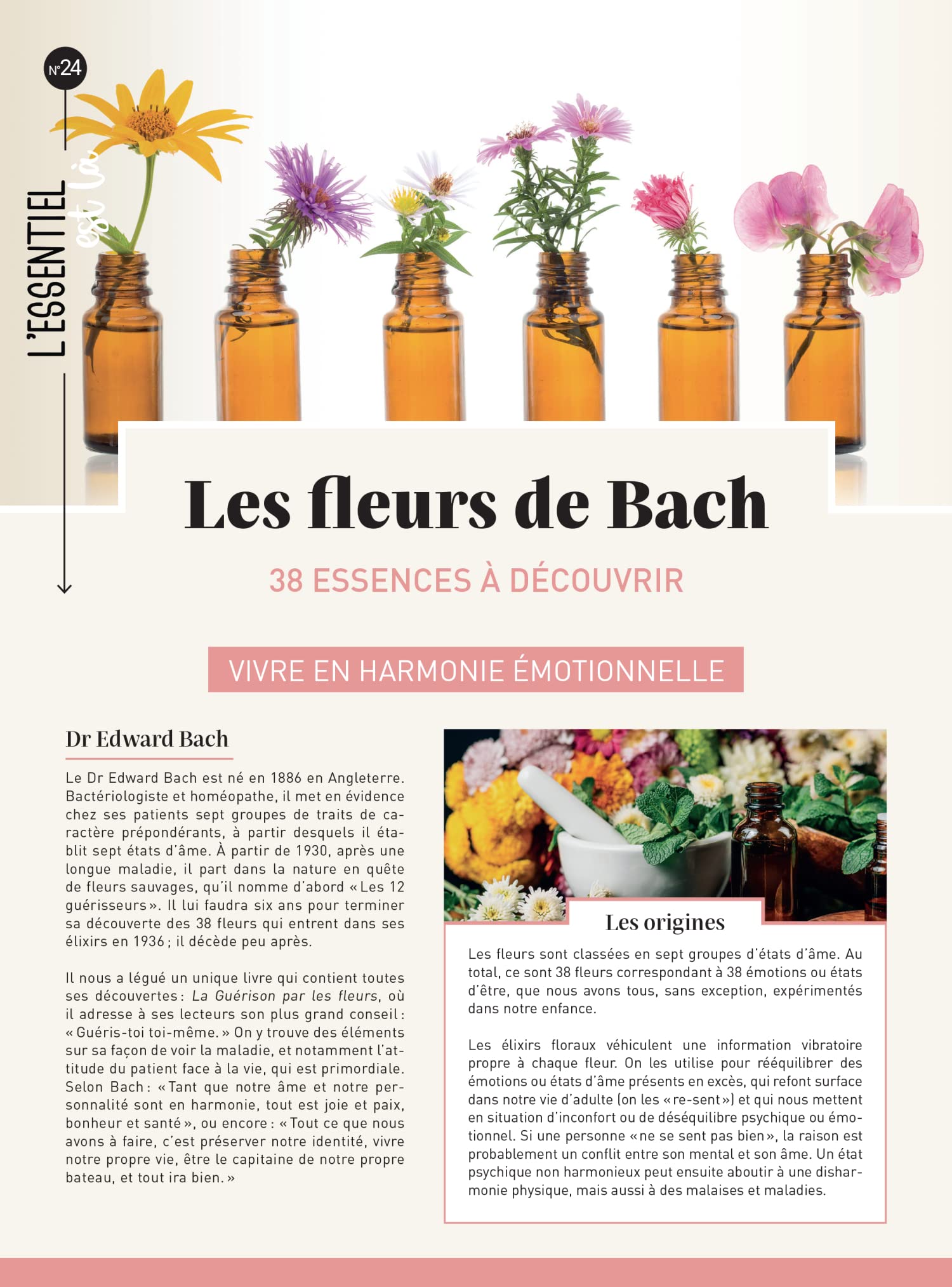 Les fleurs de Bach: 38 essences à découvrir, vivre en harmonie émotion