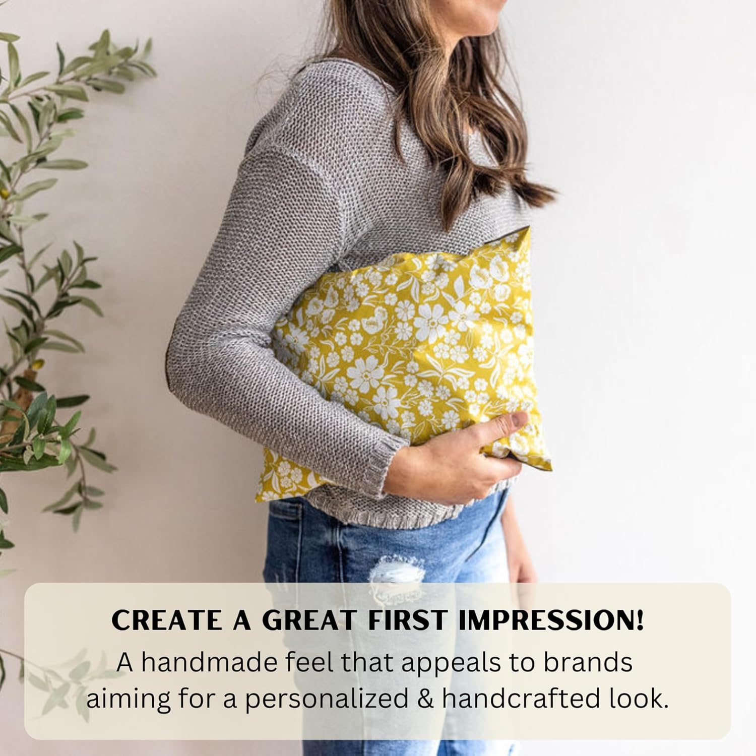 Poly Mailers 10x13 Inch 100 Pack Medium Shipping Bags Strong Thick Mailing Envelopes | Self Sealing Adhesive | Waterproof & Tear Proof | Small Business Packaging for Clothing - Floral Mustard Yellow