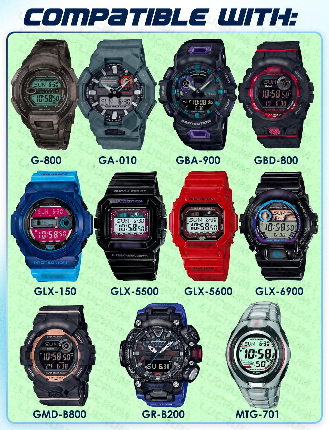 Amazon.com: Lucrum 2-Pack Watch Battery for Casio G Shock