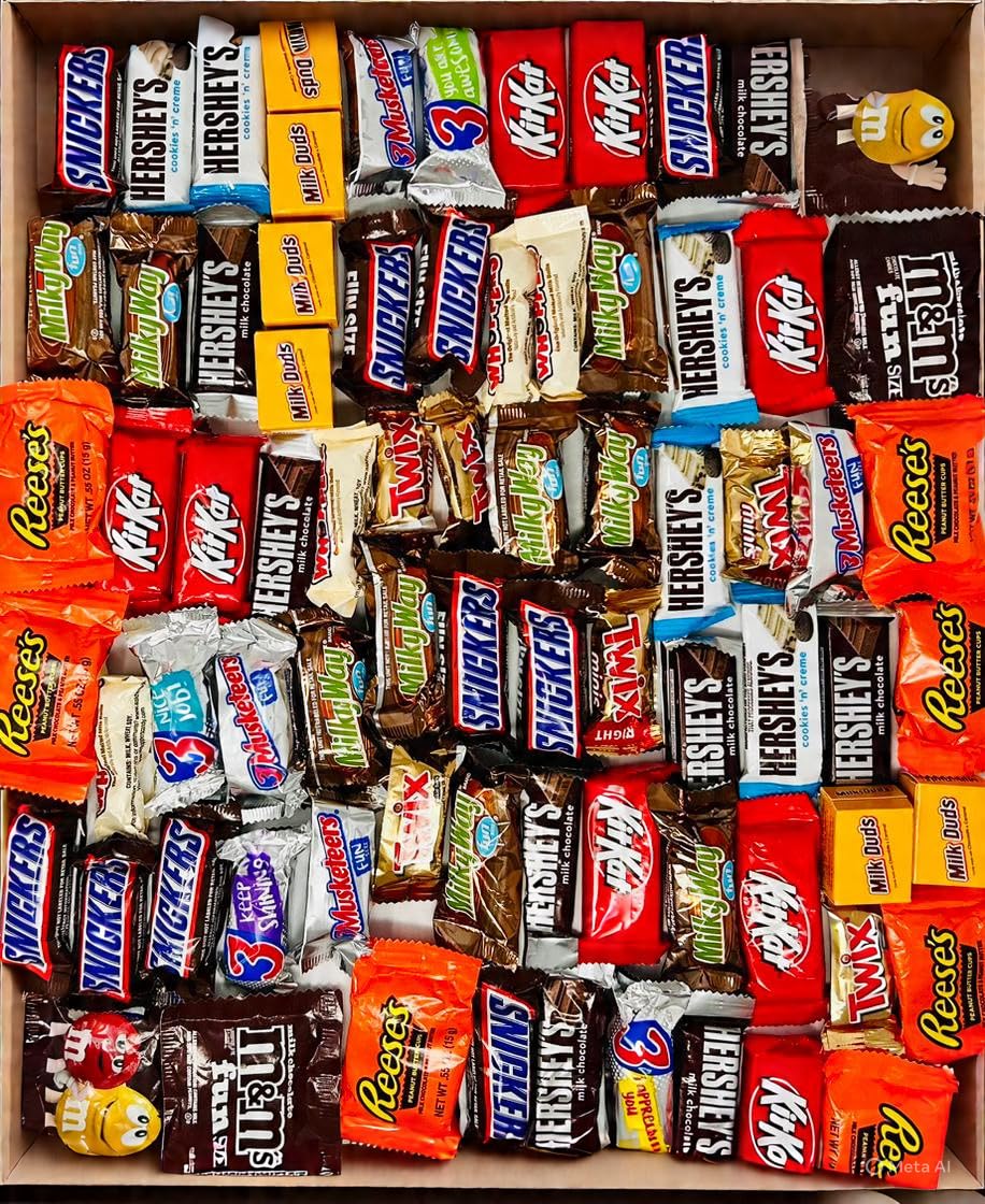 The Holy South 4 LB Bulk Chocolate Candy Variety Pack | Assorted Mix for Office Snacks, Movie Night, Parties & Treats | Family Size Value Bag | Mixed Chocolate, Milk Chocolate, Dark Chocolate! (4 Lb)