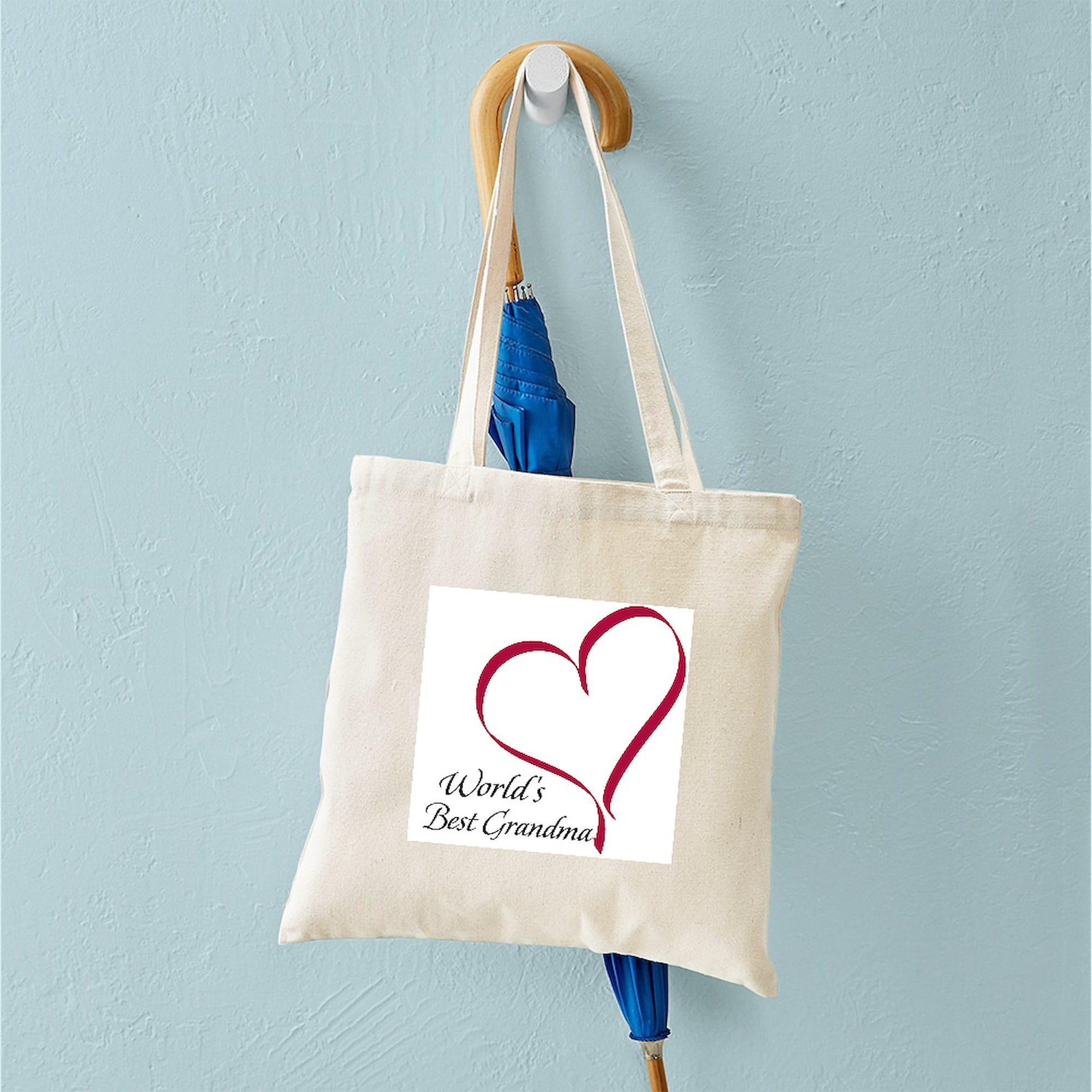 Amazon.com - CafePress World's Best Grandma Heart Tote Bag
