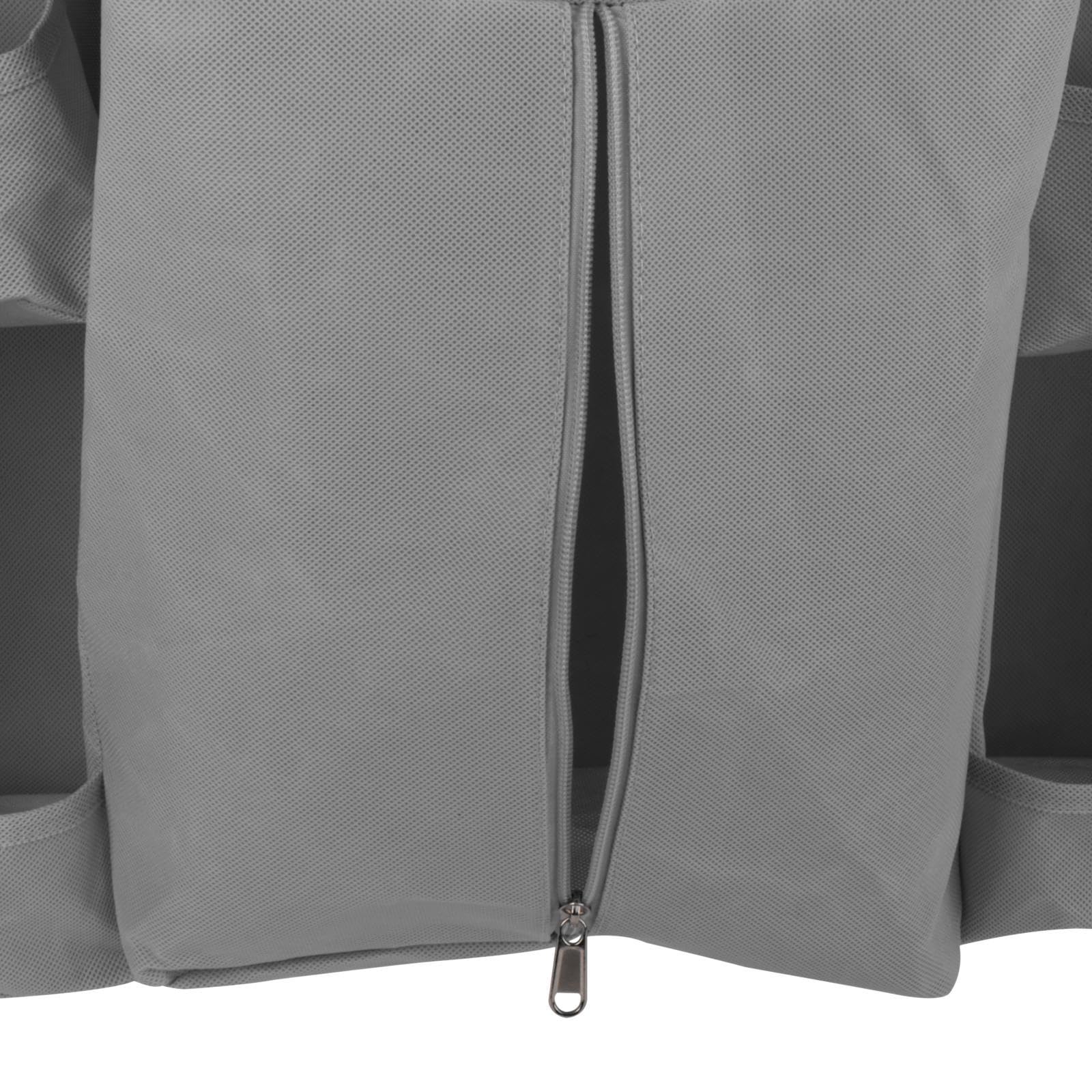 Organizador Colgante para Pañales Y Accesorios de Bebé con 13 Bolsillos Y Estanterías Profundas Fabricado en Tela No Tejida Diseño Práctico Y Durader, Gris Oscuro, tal como se describe