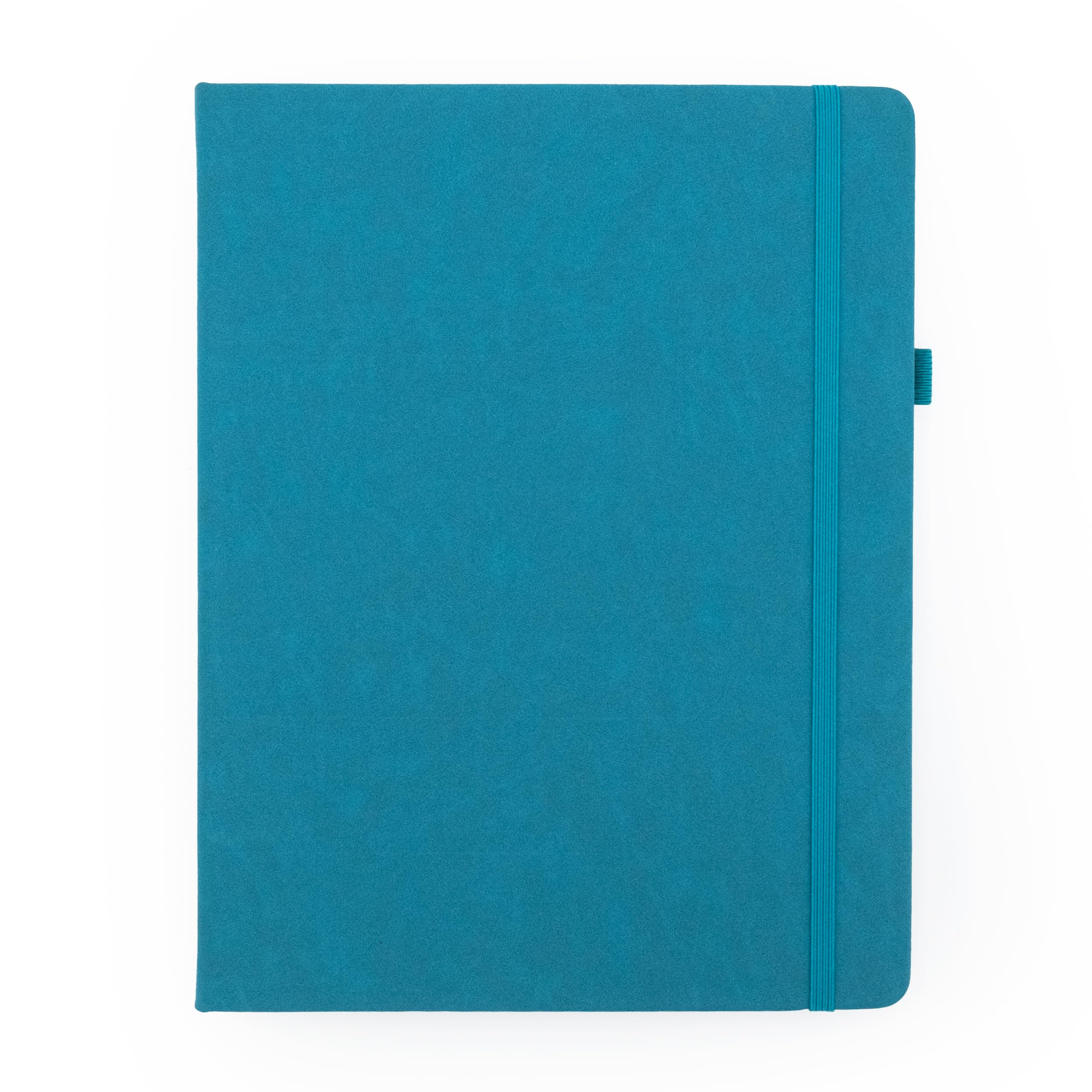 Robert Frederick RK Journal Notebook – Teal B5 Hardback | Classic Premium Design with Ribbon Marker & Elastic Closure | 192 Lined Pages, 80gsm Paper | Perfect for Journaling, Notes, College & Office