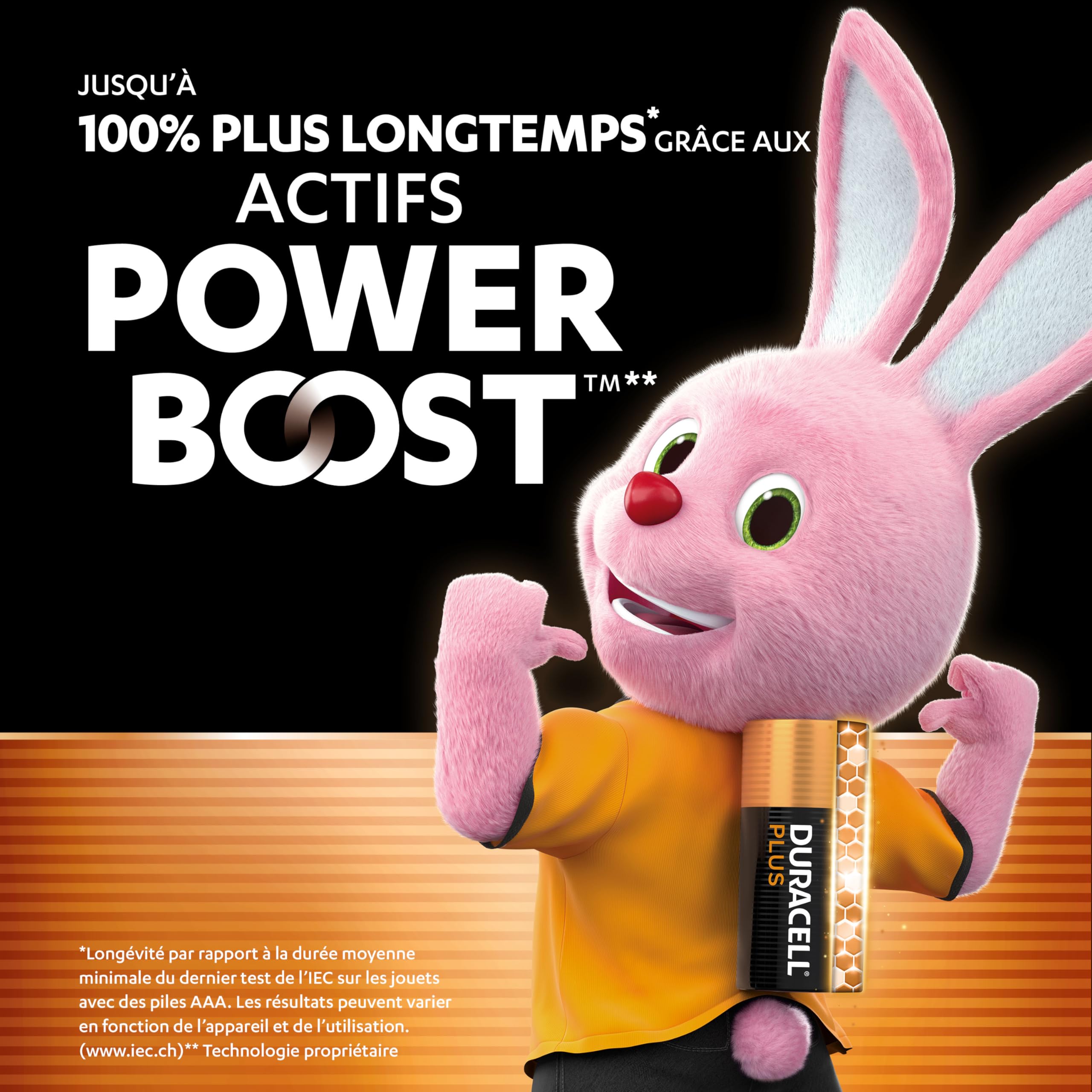 DURACELL Plus Piles AAA (Lot de 30) – Piles Alcalines 1,5 V–Durent Jusqu’à 100% Plus Longtemps grâce aux Actifs Power Boost–Fiable pour Vos Appareils du Quotidien–Emballage 0% Plastique– MN2400 - 2