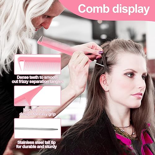 Miniatura 3 de SWEET VIEW Herramienta de extensiones de cabello de ganchillo Passion Twist, 5 ganchos de ganchillo de diferentes tamaños para cabello, 1 cepillo de