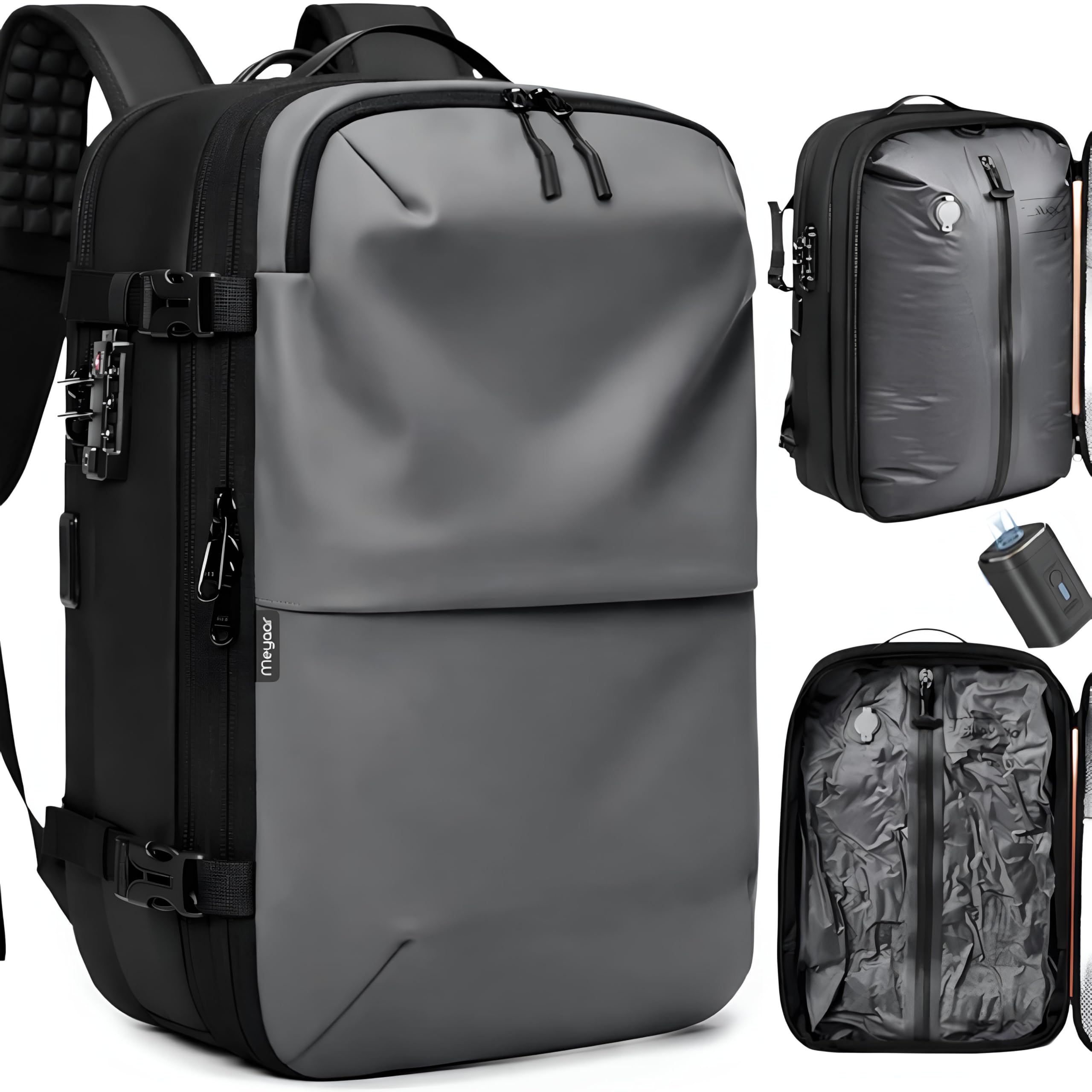 Meyaar M101 60L Vacuum Compression Travel Backpack with Air Pump — Amazon image 20