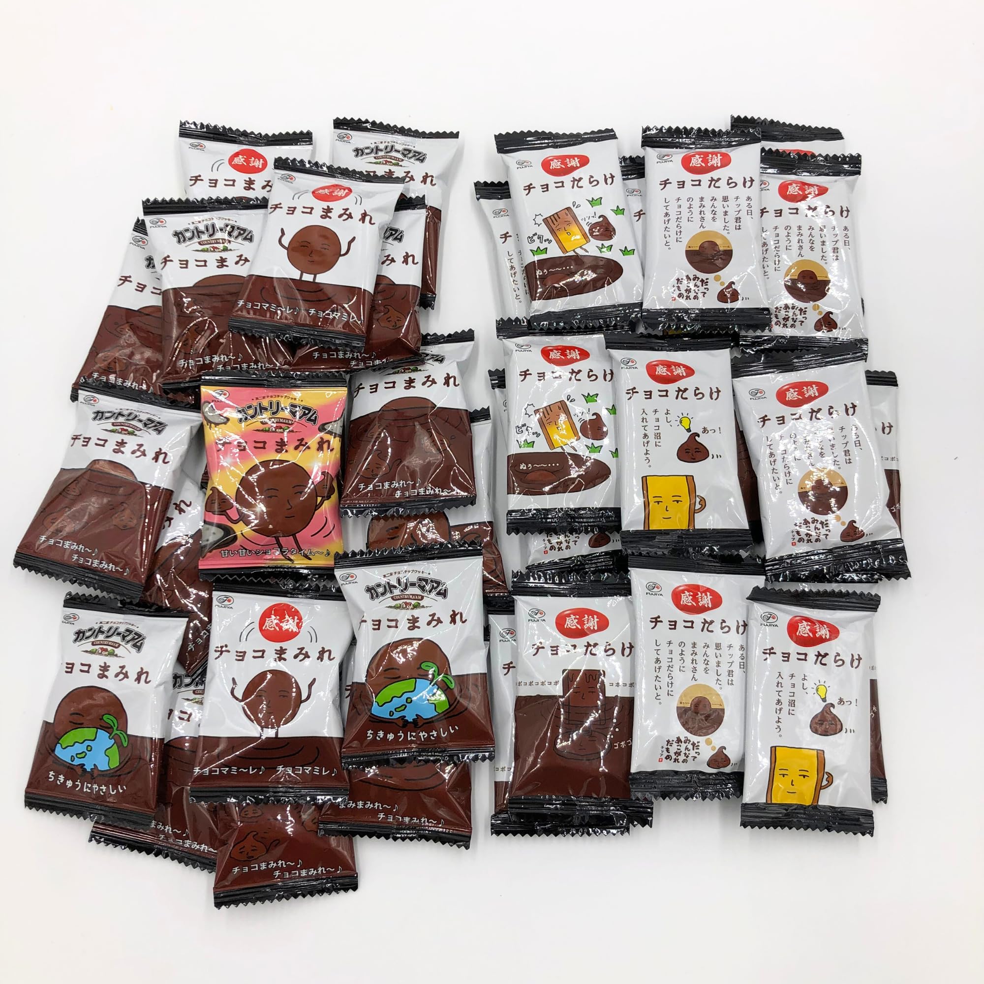 Amazon.co.jp: 不二家 ホームパイ チョコまみれ チョコだらけ 36袋