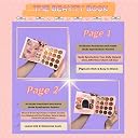 All in One Makeup Palette Book Style Kit for Women | Full Face Professional Makeup Kit with Nude Matte & Shimmer Eyeshadow, Concealer, Blush, Highlighter, Contour, Pressed Powder & Liquid Matte Lipsticks gallery image