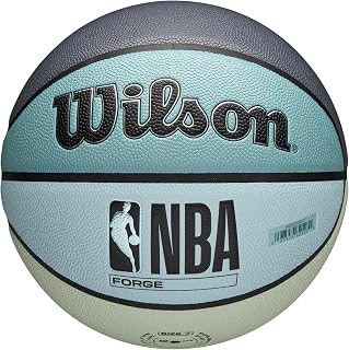 Wilson NBA Forge Wow Indoor/Outdoor Basketball - Teal/Blue, Size 7-29.5"