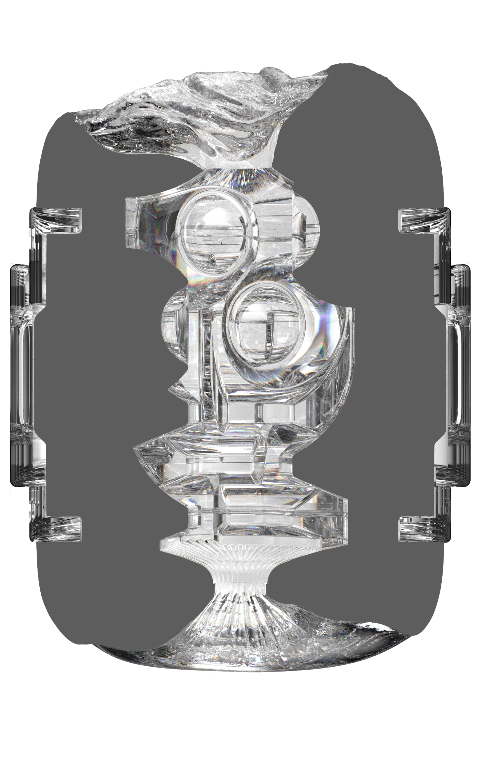 Fleshlight - Autumn Falls Quickshot - Masturbador Masculino Real - Textura Superskin - Diseño Compacto y Transparente - con 2 Orificios de Entrada - Placer Extremo - Fácil de Limpiar
