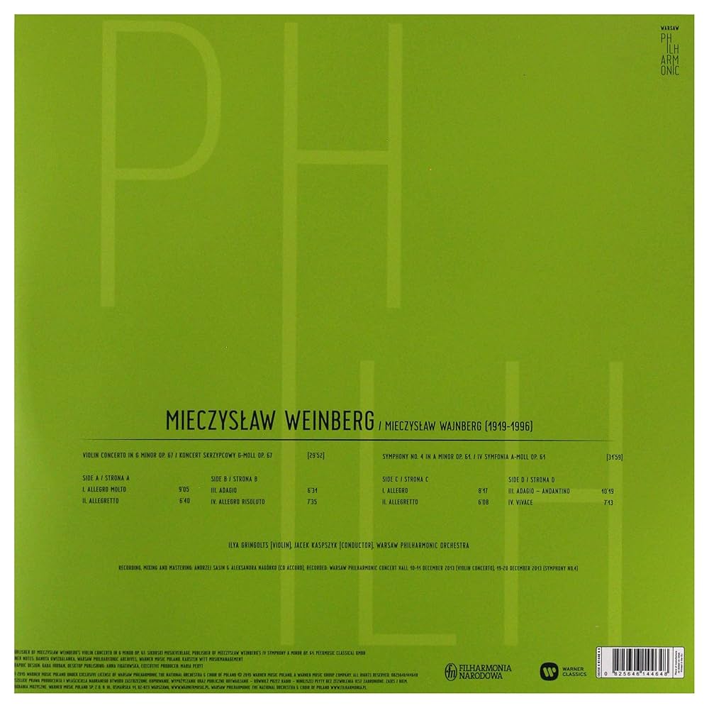 その他 Weinberg: Violin Concerto/Symp [CD] Weinberg: Violin Concerto/Symp [CD]