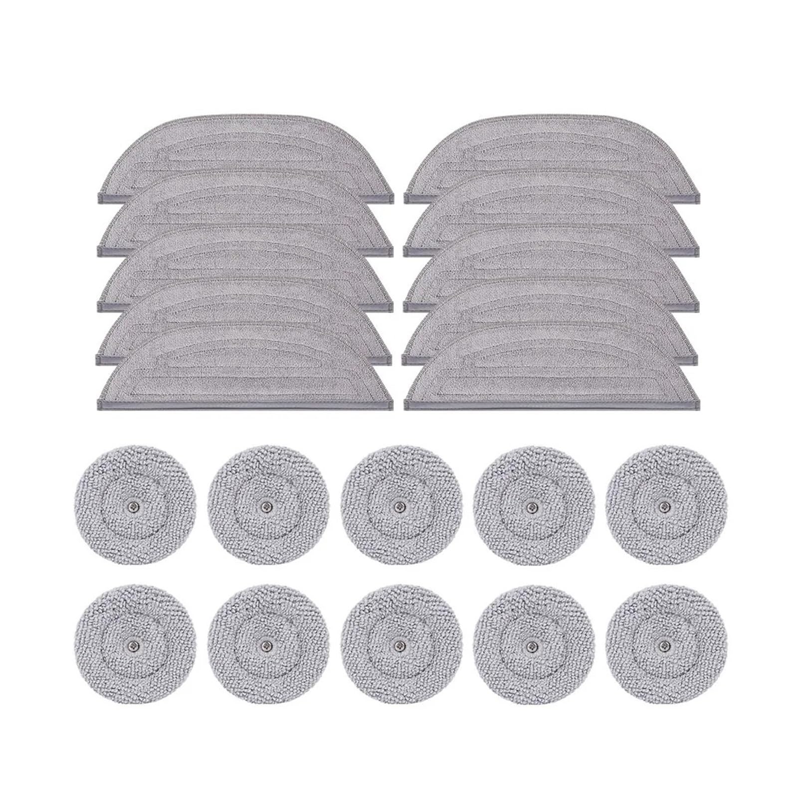HIZON Mop Cloth ，Compatible For Roborock， S8 MaxV Ultra S8 Max Ultra G20S Shock Mop Cloth Round Rag Robot Vacuum Cleaner Accessories(E)