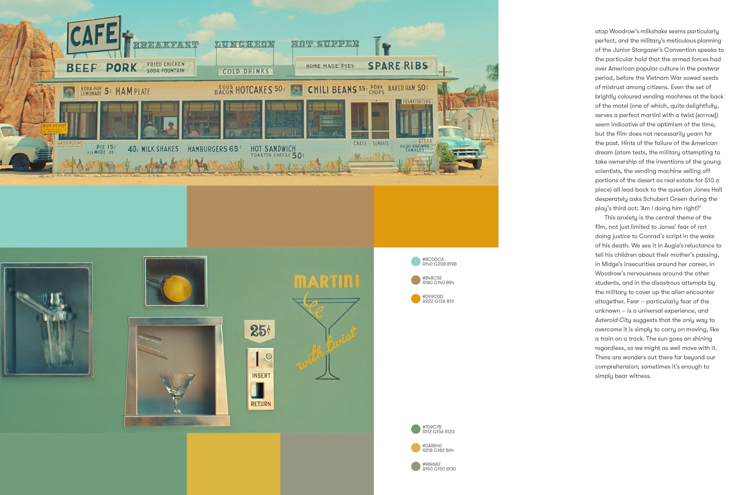 Colours of Wes Anderson: The Films in Palettes