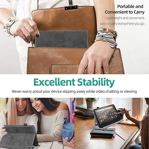 Miniatura 7 de Funda para tablet 10 y funda 10 Plus (solo compatible con versión de 11 generación 2021)  Auto SleepWake Ultra ligera Slim Stand Folio Cover con