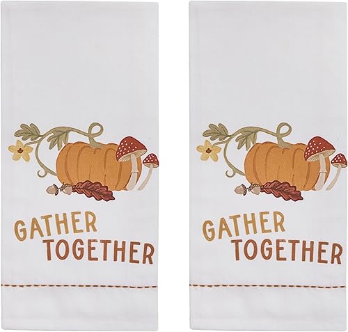 Miniatura 9 de Split P Toalla de cocina de calabaza retro Blanco,Gather Set of 2,Blanquecino,3-Blanco,2-Blanquecino,Juego de 2 Happy Turkey Day,Harvest Set of