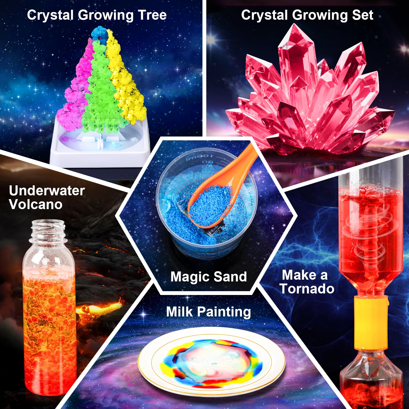 AFXXE Calendrier Avent 2025 Experiences Scientifiques Enfants, 24 Pièces Calendrier De L'avent Kit Coffret Chimie 8 Ans Et Plus, Idee Science Jouet Cadeau Garcon Enfant, Kits éducatifs De Sciences