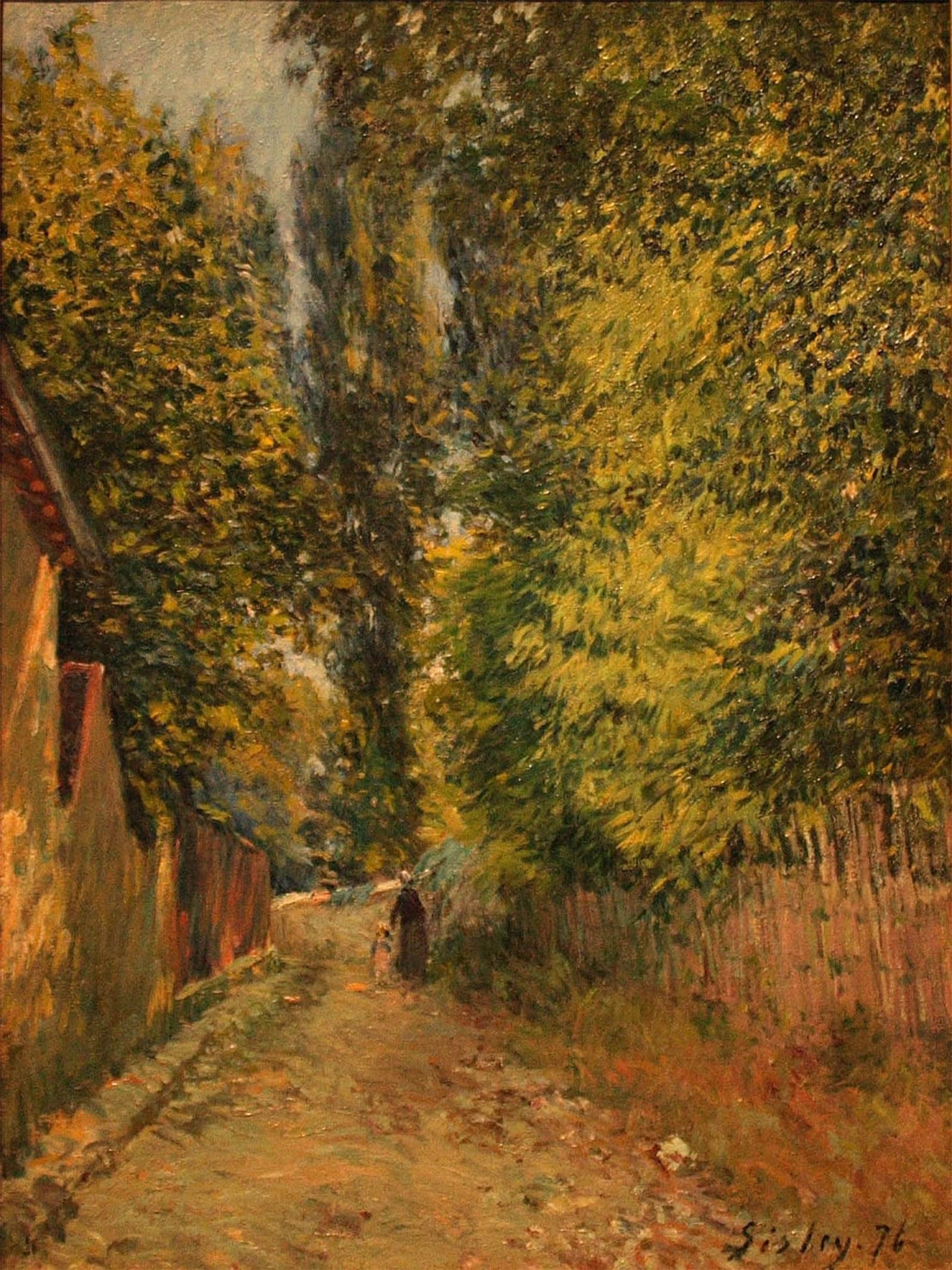 Serendipitp No Frame Aesthetic Poster Photo Wall Print Retro Picture Environs De Louveciennes By Alfred Sisle Modern Wall Artwork For Home Decor 60X90cm