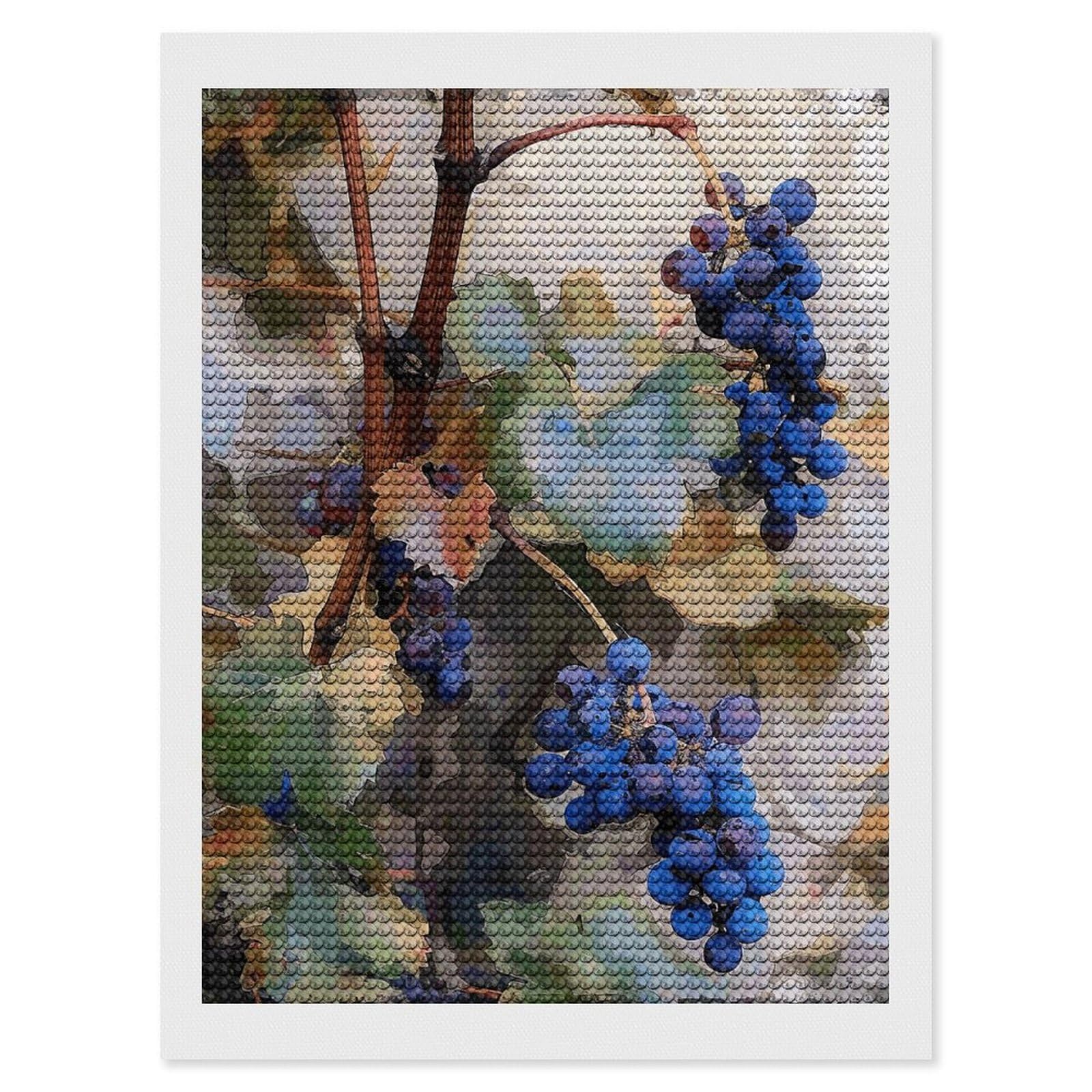 Art Painting of Vines Diamond Art Kits for Adults, DIY 5D Diamonds Painting Kits for Beginner, Round Full Drill Diamond Dots Painting, Diamonds Pictures Gem Art and Crafts Wall Decor 12"x16"