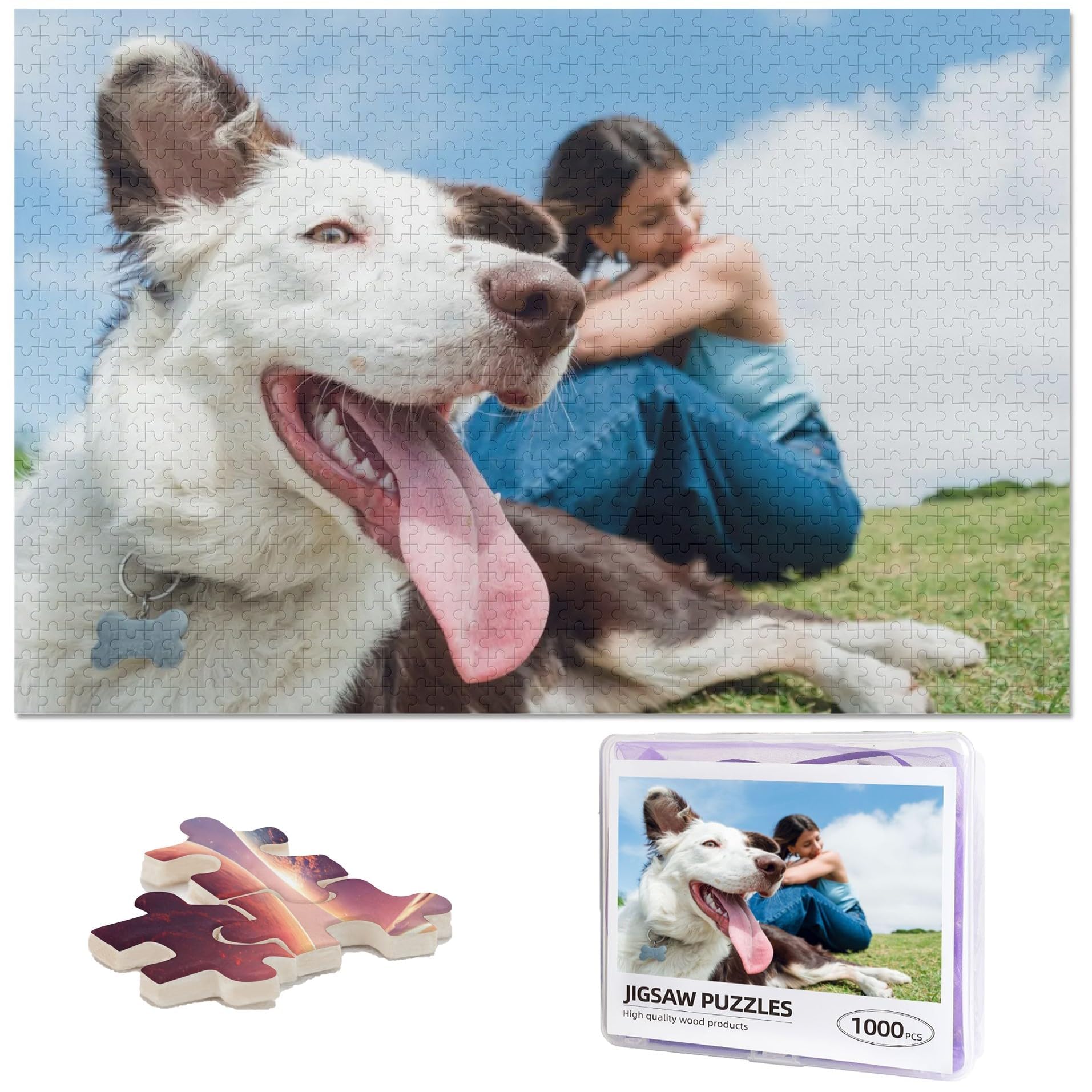 HUFYVIR Personalized Photo Puzzle 1000 Pieces