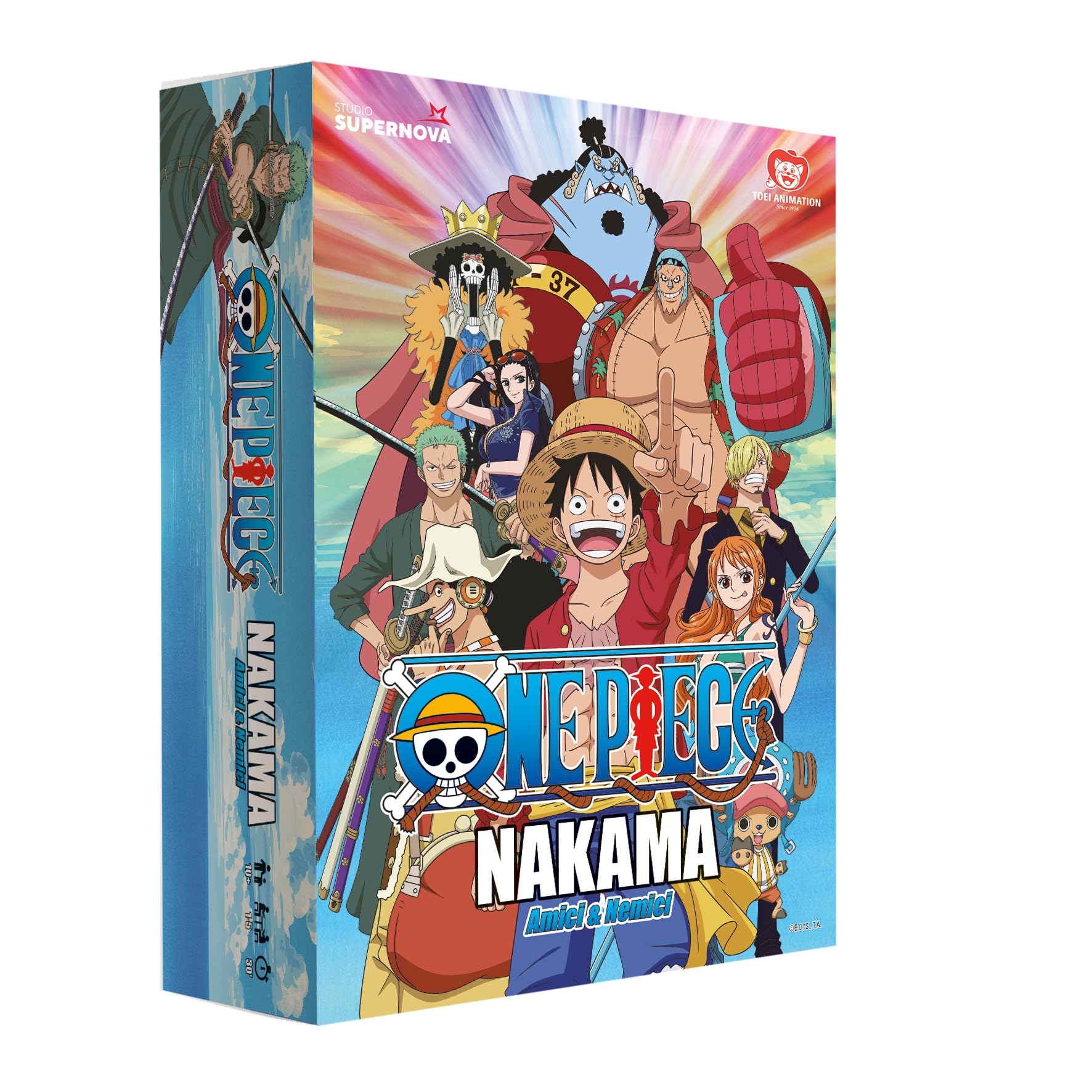 One Piece Nakama - Amici & Nemici - Gioco di carte cooperativo, 1-5 giocatori, 10+, Edizione in Italiano