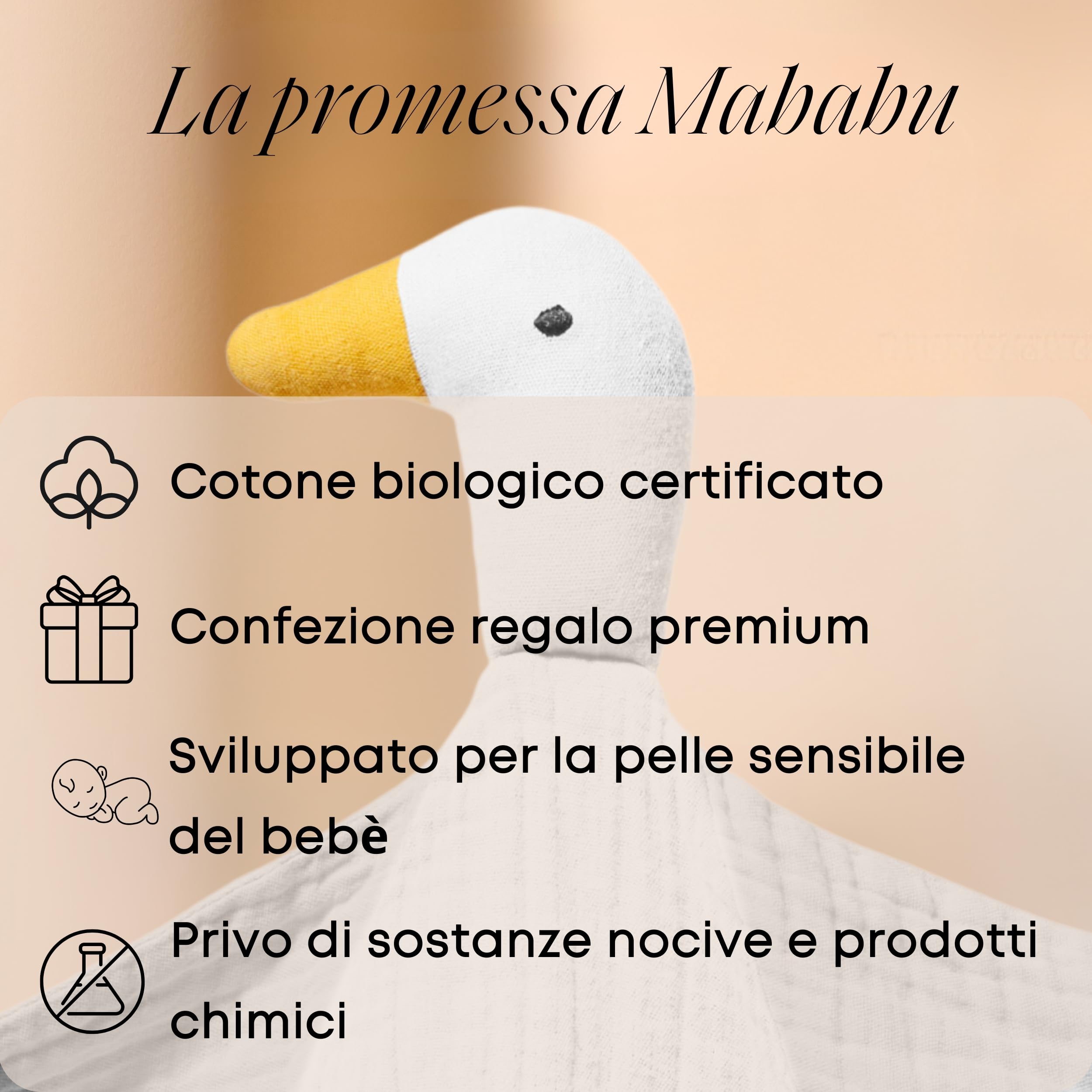 Oeko GOTS, panno morbido per neonati in puro cotone mussola, regalo per la nascita per ragazzi e ragazze, simpatico giocattolo per neonati
