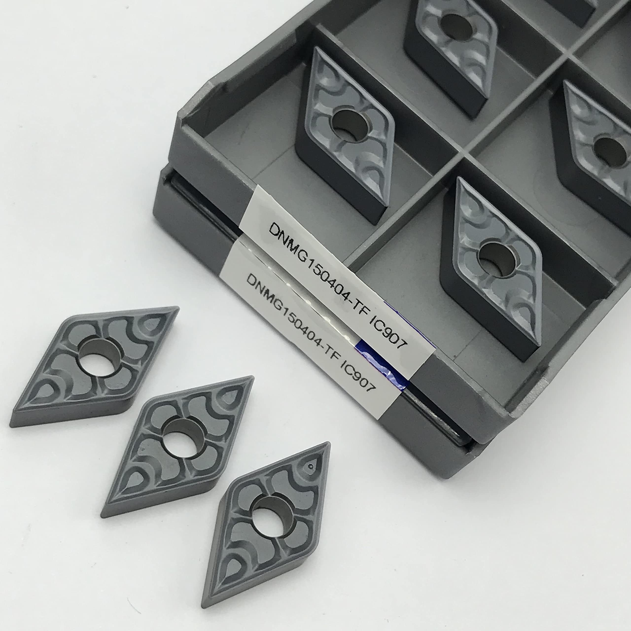Herramientas de torno de acero inoxidable. DNMG150604 DNMG150608 IC907/908 herramienta de torneado externo inserto carburo alta calidad torno CNC insertos corte