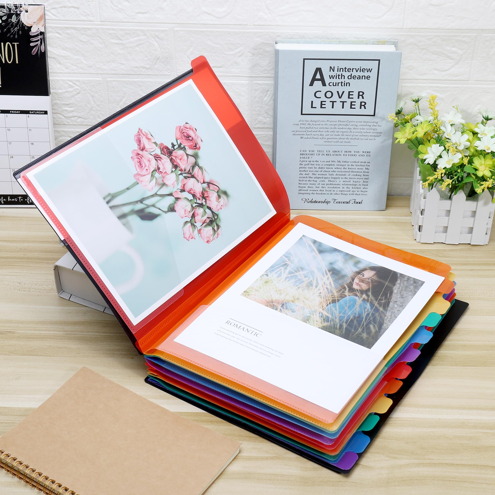 Lot 2 Trieurs A4 12 Compartiments Colorés Avec Élastique – Organiseur Documents Imperméable