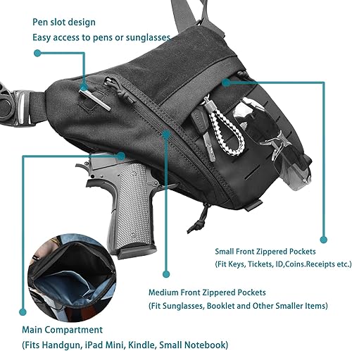 Miniatura 8 de Tactical Military Keychain for Men, Quick Release Keychain, Key Chains Clip Molle Accessories EDC Gear with HK Clip