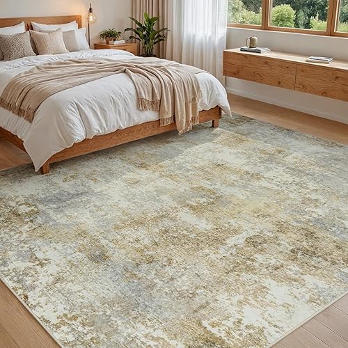Vista 148 de Alfombra de área para sala de estar: 5 x 7 de interior, suave, esponjosa, alfombra abstracta para dormitorio, cocina, comedor, suelo, alfombra