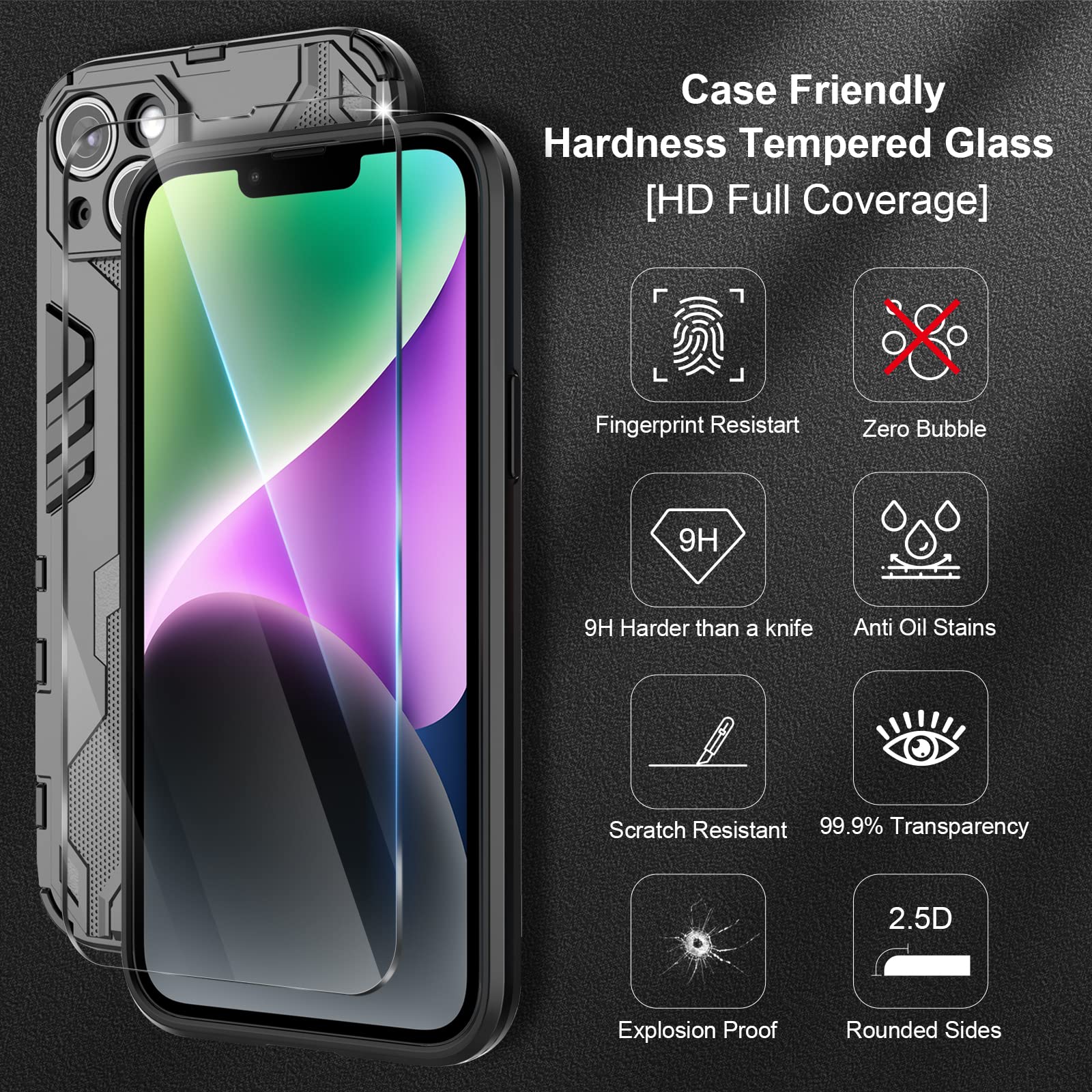 Funda para Xiaomi Redmi Note 15 Pro 5G, Carcasa Antigolpes con Soporte anular metálico, Case Protectora de Grado Militar, Azul — view 80