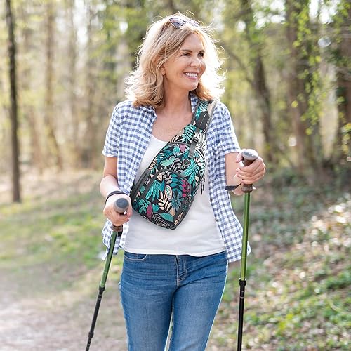 Miniatura 9 de G4Free Bolso bandolera RFID, mochila cruzada para el pecho, bolso de hombro para senderismo al aire libre