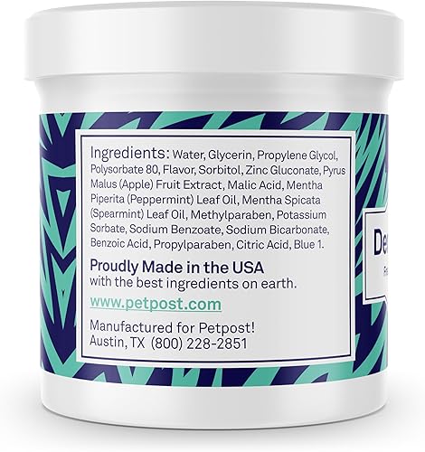 Miniatura 7 de Petpost  Toallitas dentales para perros - Mal aliento y acumulación de dientes desaparecidos - 100 almohadillas preempapadas en solución de limpieza