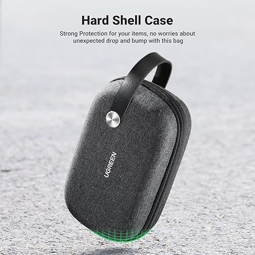 Miniatura 9 de UGREEN Organizador electrónico Estuche de viaje Bolsa Accesorios Bolsa de almacenamiento impermeable Portátil Bolsa de almacenamiento Esenciales de